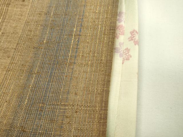 平和屋着物●上質な紬 間道 正絹 逸品 DAAX9951fe