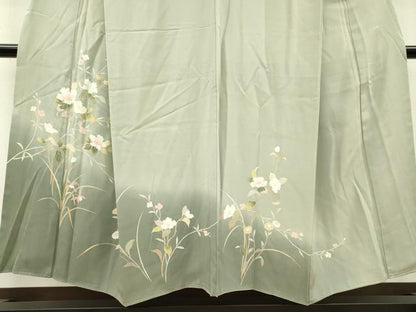 平和屋着物●訪問着 友禅 草花 暈し染 正絹 逸品 DAAX9963fe