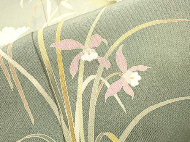 平和屋着物●訪問着 友禅 草花 暈し染 正絹 逸品 DAAX9963fe