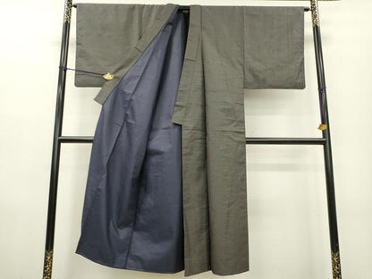 平和屋着物●男性 紬 アンサンブル 100亀甲 総詰め 正絹 逸品 DAAX9967fe