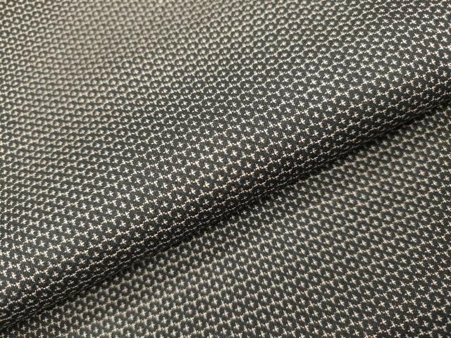 平和屋着物●男性 紬 アンサンブル 100亀甲 総詰め 正絹 逸品 DAAX9967fe