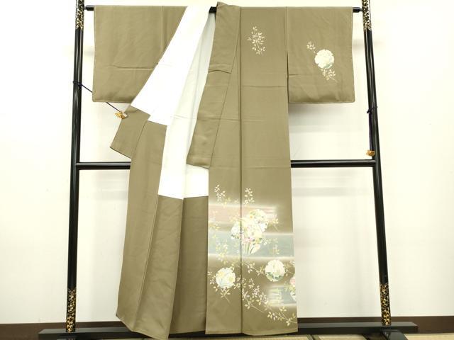 平和屋着物●佐藤修平 訪問着 雪輪花文 暈し染 正絹 逸品 DAAX9987fe