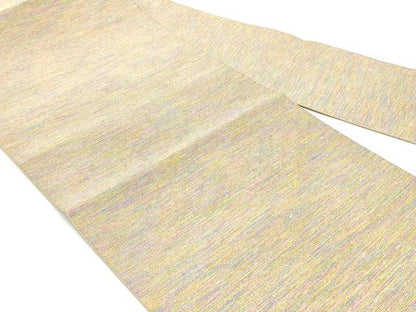 平和屋着物●爪掻き本綴れ 八寸名古屋帯 霞文 金糸 正絹 逸品 DAAY0002ob