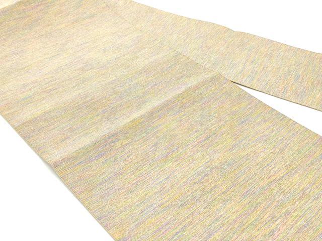 平和屋着物●爪掻き本綴れ 八寸名古屋帯 霞文 金糸 正絹 逸品 DAAY0002ob