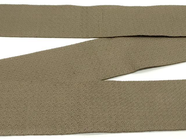 平和屋着物●男性 角帯 霞文 黒茶色 正絹 逸品 DAAY0052ob