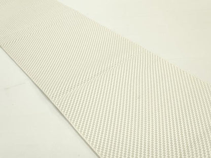 平和屋着物●八寸名古屋帯 霞文 生成り色 正絹 逸品 未使用 DAAY0075ob