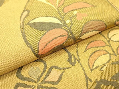 平和屋着物●六通柄袋帯　明日香　いろは歌　花丸文　正絹　逸品　DAAY0109ob