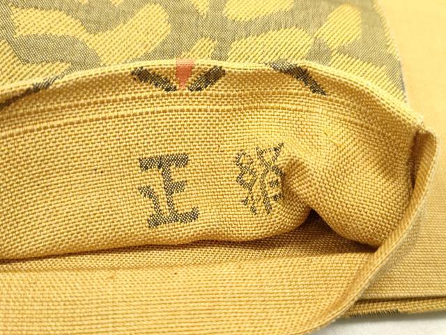 平和屋着物●六通柄袋帯　明日香　いろは歌　花丸文　正絹　逸品　DAAY0109ob