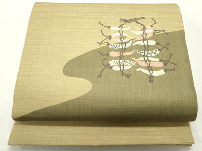 平和屋着物●太鼓柄袋帯 成り物 正絹 逸品 DAAY0111ob