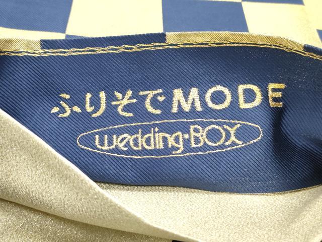 平和屋着物●六通柄袋帯　市松文様　金糸　正絹　逸品　DAAY0121ob