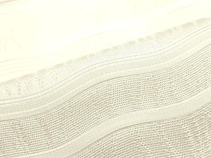平和屋着物●本場筑前博多織 八寸名古屋帯 立涌横段文 生成り色 正絹 逸品 DAAY0153ob