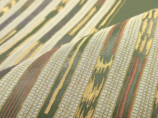 平和屋着物●ファッションデザイナー　HIROKO KOSHINO　コシノヒロコ 　六通柄袋帯　霞間道　正絹　逸品　DAAY0161ob