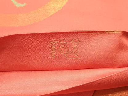 平和屋着物●織物一筋名門　織悦　全通柄袋帯　家紋文　金糸　正絹　逸品　DAAY0177ob