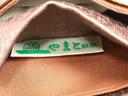 平和屋着物●ワンタッチ つけ帯 枝花文 金彩 やまと誂製 正絹 逸品 DAAY0181ob