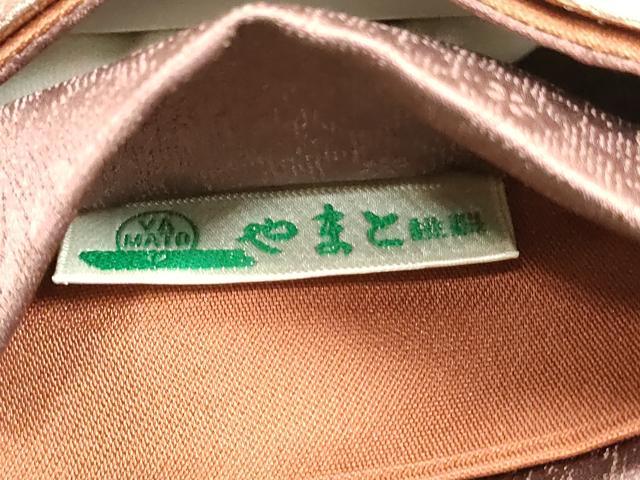 平和屋着物●ワンタッチ つけ帯 枝花文 金彩 やまと誂製 正絹 逸品 DAAY0181ob