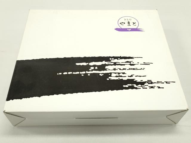 平和屋着物●ワンタッチ つけ帯 手描き 紬地 瓢箪 蔦の葉花文 亜麻色 やまと誂製 箱付き 正絹 逸品 未使用 DAAY0183ob