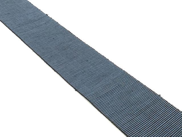 平和屋着物●男性 両面 角帯 紬地 横段文 正絹 逸品 DAAY0338ob