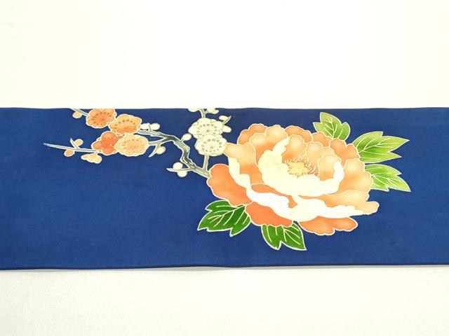 平和屋着物●塩瀬　九寸名古屋帯　蜀江飾花文　金彩　正絹　逸品　DAAY0421ob