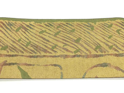平和屋着物●本場筑前博多織 八寸名古屋帯 枝葉丸間道 正絹 逸品 DAAY0519ob