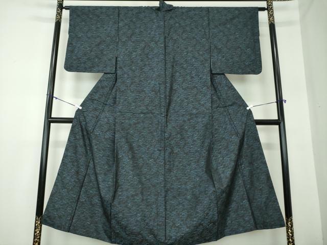 平和屋着物●本場大島紬　アンサンブル　道行コートセット　松文　正絹　逸品　DAAY1002ps