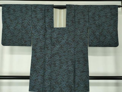 平和屋着物●本場大島紬　アンサンブル　道行コートセット　松文　正絹　逸品　DAAY1002ps