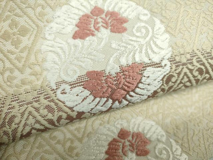 平和屋着物●ワンタッチつけ帯 唐織 花丸文 正絹 逸品 DAAY1032ps