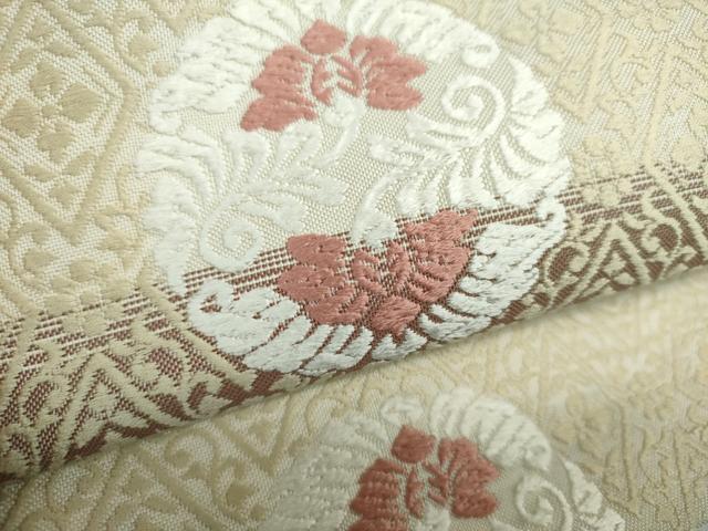 平和屋着物●ワンタッチつけ帯 唐織 花丸文 正絹 逸品 DAAY1032ps