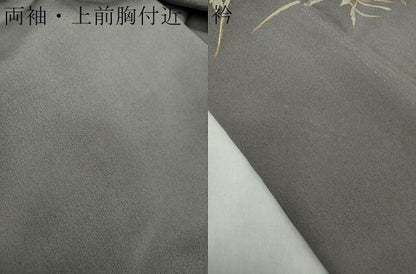 平和屋着物●訪問着　草花文　暈し染め　金彩　正絹　逸品　DAAY1039ps