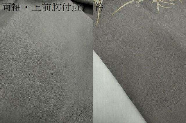 平和屋着物●訪問着　草花文　暈し染め　金彩　正絹　逸品　DAAY1039ps