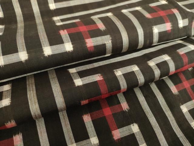 平和屋着物○アンティーク 大正ロマン 本場大島紬 龍郷絣 秋名バラ