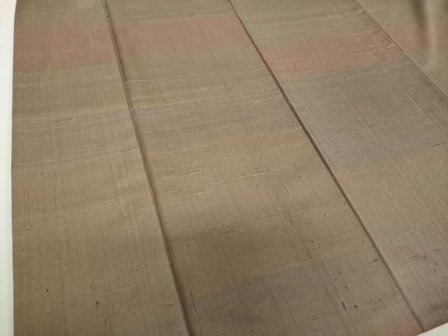 平和屋着物●訪問着　作家物　紬地　横段文　正絹　逸品　DAAY1088ps