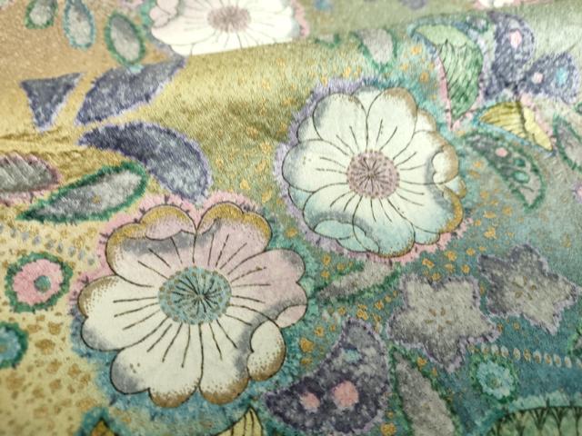 平和屋着物●訪問着 絞り 辻が花 暈し染め 金彩 さが美扱い 正絹 逸品 DAAY1093ps