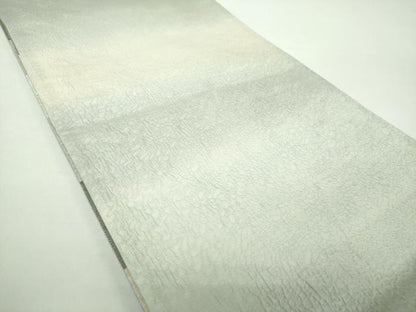 平和屋着物●西陣 老舗 渡文謹製 手織 両面 六通柄袋帯 彩纈 菱間道 金糸 正絹 逸品 未使用 DAAY1127ps