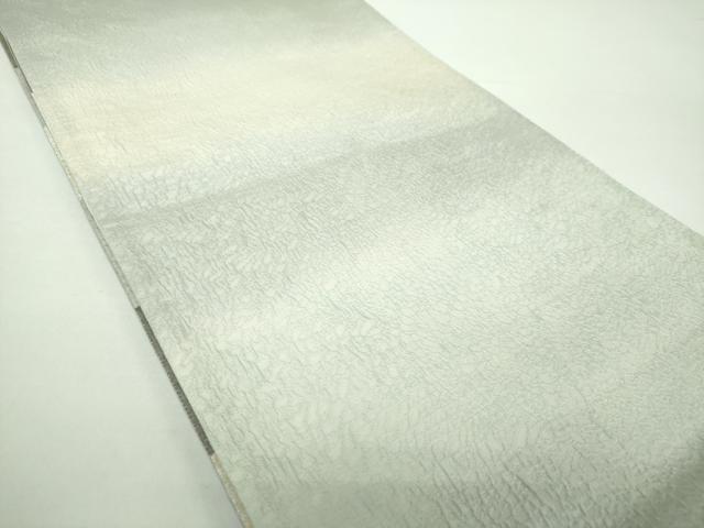 平和屋着物●西陣 老舗 渡文謹製 手織 両面 六通柄袋帯 彩纈 菱間道 金糸 正絹 逸品 未使用 DAAY1127ps
