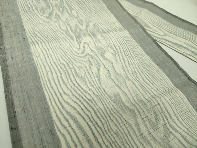 平和屋着物○東京友禅 熊谷好博子 九寸名古屋帯 紬地 木目