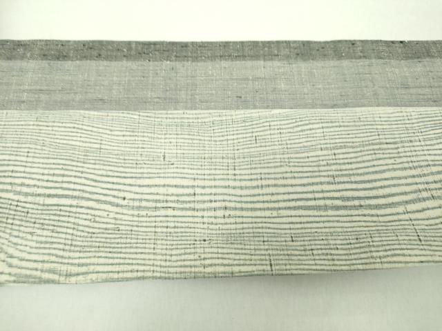 平和屋着物○東京友禅 熊谷好博子 九寸名古屋帯 紬地 木目