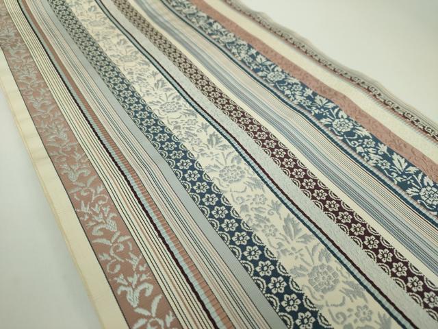 平和屋着物●本場筑前博多織 八寸名古屋帯 花間道 正絹 逸品 DAAY1207ps