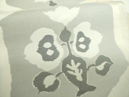 平和屋着物●六通柄袋帯　亀甲花鳥文　正絹　逸品　DAAY1231ps