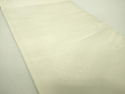 平和屋着物●極上 両面 六通柄袋帯 金華山織 TIARA プラチナ箔 正絹 逸品 DAAY1244ps