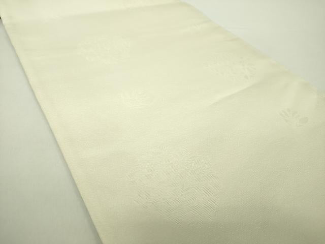平和屋着物●極上 両面 六通柄袋帯 金華山織 TIARA プラチナ箔 正絹 逸品 DAAY1244ps