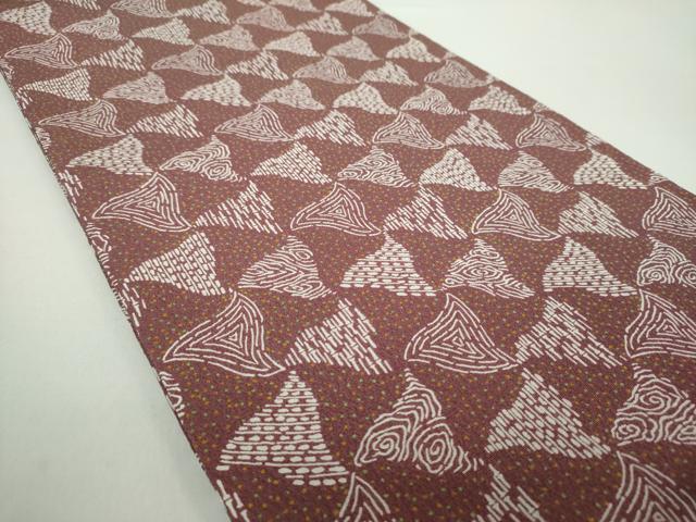 平和屋着物●全通柄袋帯　抽象文様　正絹　逸品　未使用　DAAY1262ps