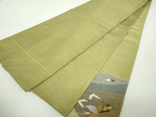 平和屋着物●綴れ 太鼓柄袋帯 花唐草文 正絹 逸品 DAAY1273ps