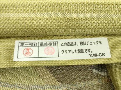 平和屋着物●綴れ 太鼓柄袋帯 花唐草文 正絹 逸品 DAAY1273ps