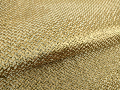 平和屋着物●全通柄袋帯　霞文　金糸　正絹　逸品　未使用　DAAY1317ps