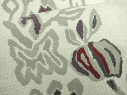 平和屋着物●八寸名古屋帯　草花間道　正絹　逸品　DABE5626ps
