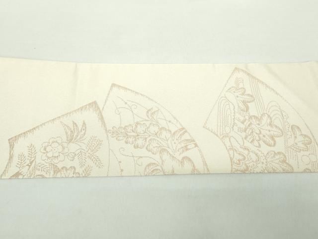 平和屋着物●織物一筋名門　織悦　九寸名古屋帯　辻が花　金糸　正絹　逸品　DAAY1388ps