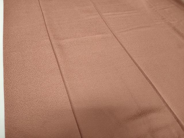 平和屋着物●上質な色無地　蘇芳香色　正絹　逸品　DAAY1393ps