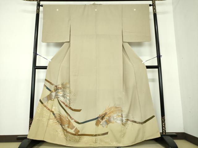 平和屋着物●豪華色留袖　作家物　稲穂　鬘帯花文　暈し染め　金銀彩　正絹　逸品　DAAY1403ps