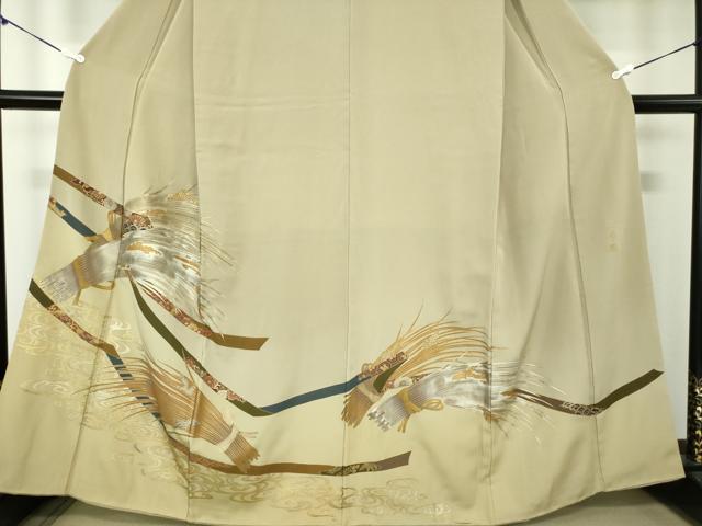 平和屋着物●豪華色留袖　作家物　稲穂　鬘帯花文　暈し染め　金銀彩　正絹　逸品　DAAY1403ps