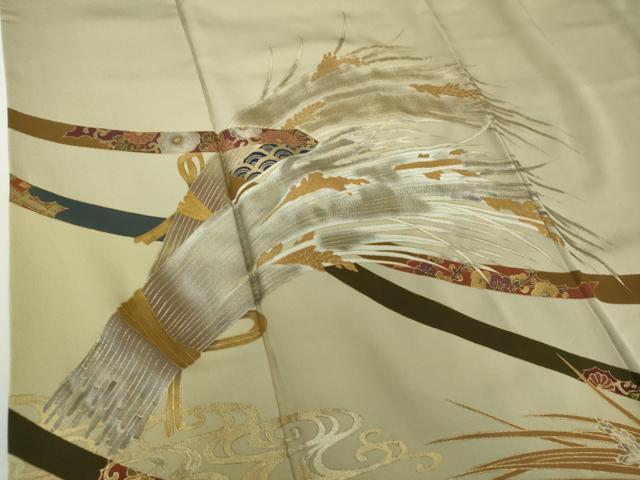 平和屋着物●豪華色留袖　作家物　稲穂　鬘帯花文　暈し染め　金銀彩　正絹　逸品　DAAY1403ps